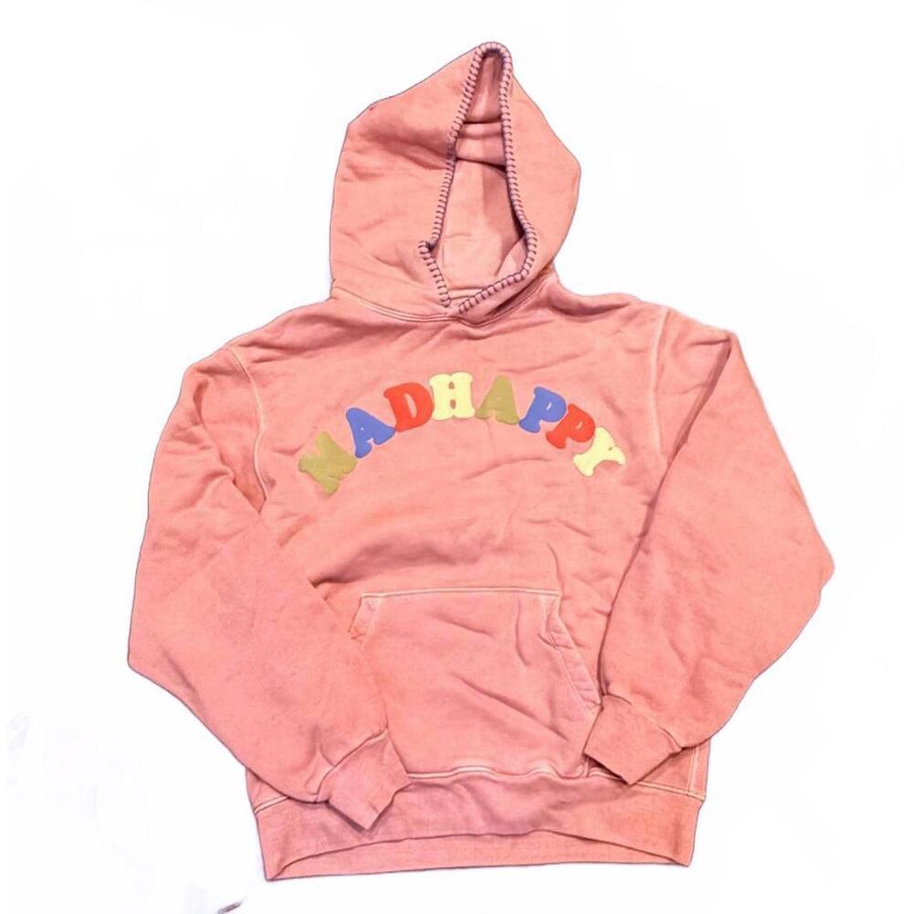 MadHappy Pink Hoodie with Multicolor Logo - Picture 2 of 3